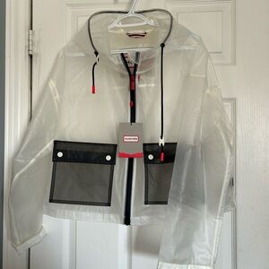 Hunter Clear Jacket with Black and Red Details